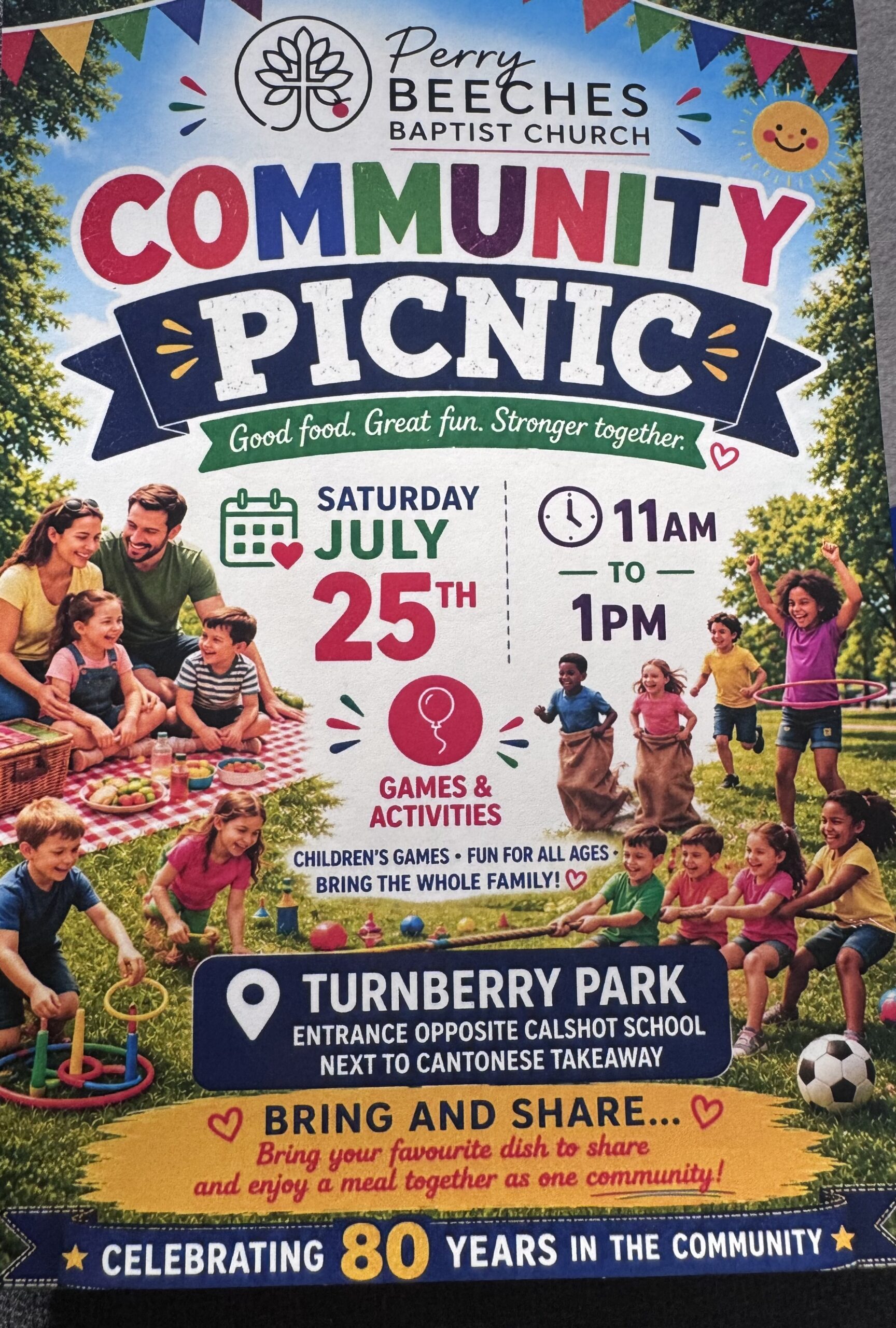 Perry Beeches Baptist church Picnic